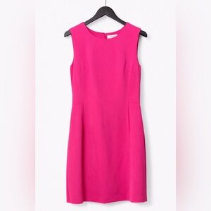 Sleek Sleeveless Mini Dress in Hot Pink
